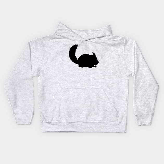 Chinchilla Silhouette Kids Hoodie by KC Happy Shop